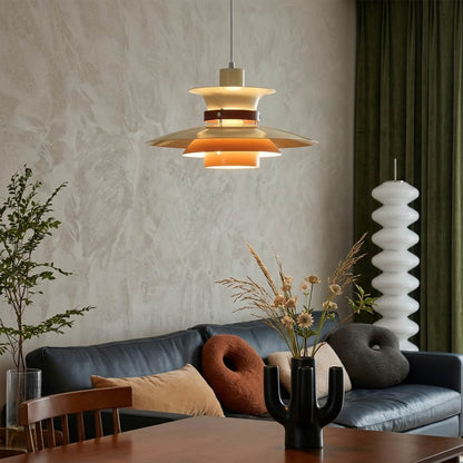 Hayden walnut wood dome pendant living room reading corner armchair Mid Century Scandinavian warm interior