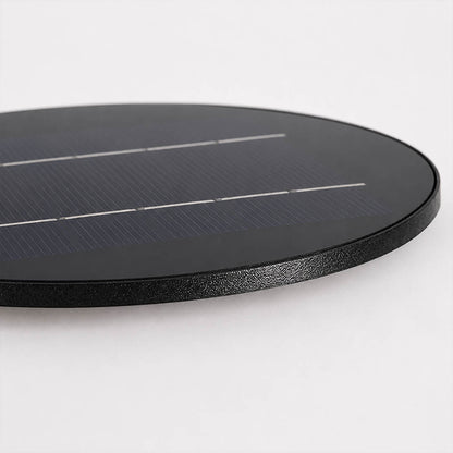Larsen solar panel top integrated self charging no wiring required outdoor lantern functionality detail sustainable green