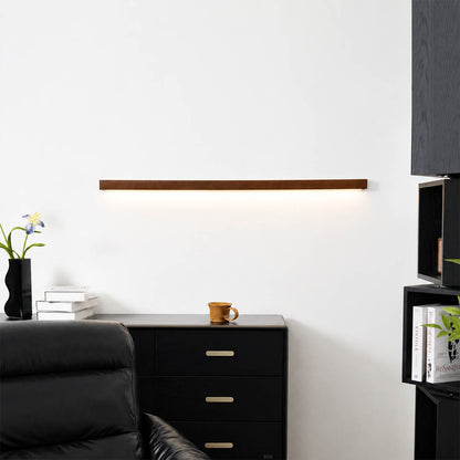 Larsson linear wood wall light office study professional space wood slim warm LED architectural American commercial interior styled