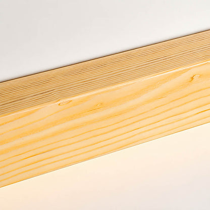 Larsson linear wood wall light natural pine wood grain texture detail close up organic warm craftsmanship