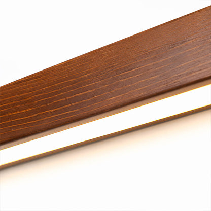 Larsson linear wood wall light natural pine wood grain texture detail close up organic warm craftsmanship