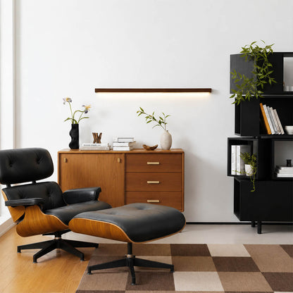 Larsson linear wood wall light office study professional space wood slim warm LED architectural American commercial interior styled