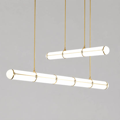 Linea pendant light integrated LED light source built in 50000 hours lifespan architectural detail close up modern efficient