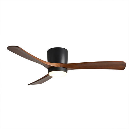 Linnea ceiling fan four color finishes comparison black walnut grey natural white walnut white natural wood