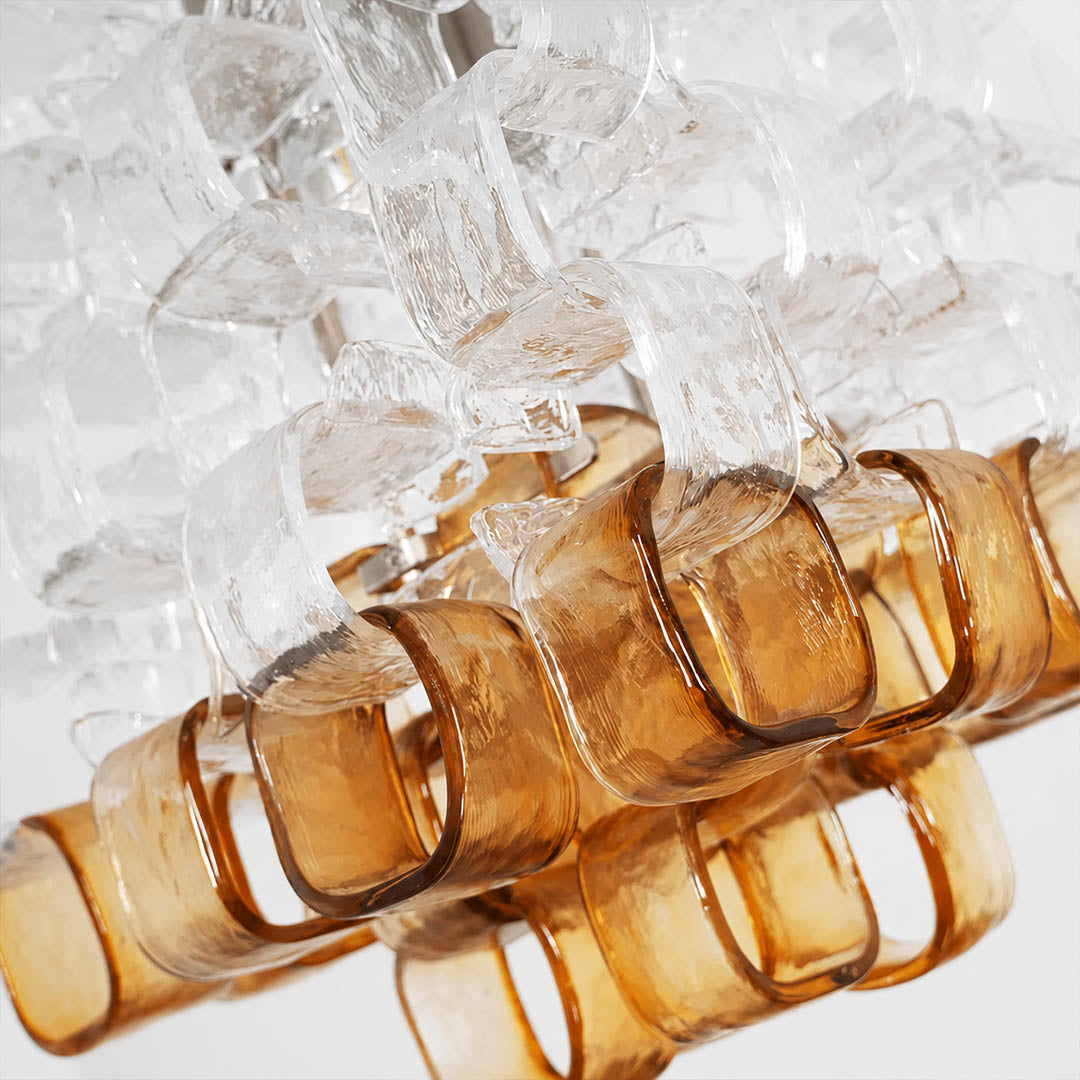 Lucia customizable individual glass cup arrangement interactive feature detail unique design flexibility Italian Poliarte tribute