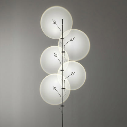 Lumi chrome plated stainless steel base transparent glass tube close up minimalist modern craftsmanship detail