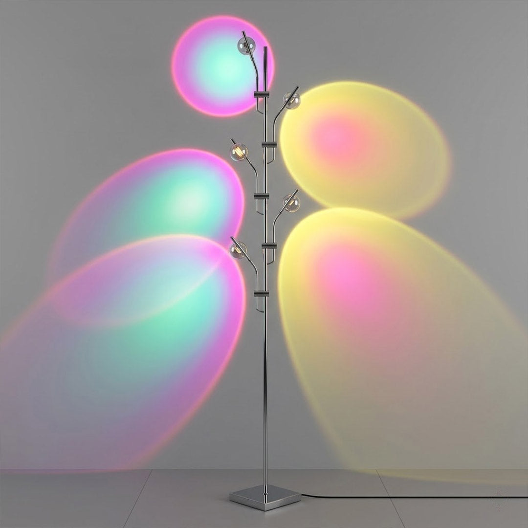 Lumi cordless floor lamp warm white 3000K neutral 4000K RGB color modes side by side comparison switchable LED
