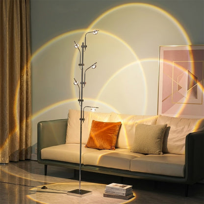 Lumi cordless floor lamp RGB color mode evening mood ambient pink purple blue accent lighting night modern interior