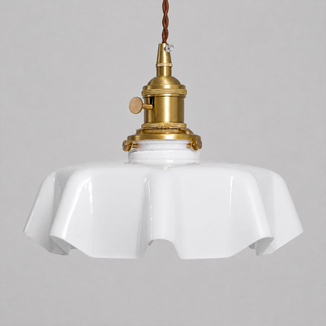 Margaux pleated glass texture folds handcrafted close up detail artisan craftsmanship French vintage quality material
