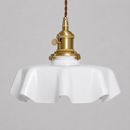 Margaux pleated glass texture folds handcrafted close up detail artisan craftsmanship French vintage quality material