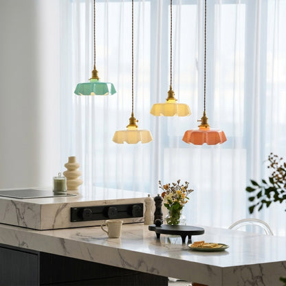 Margaux 4 colors mixed pendant cluster dining room eclectic Maximalist French vintage statement Cottagecore interior