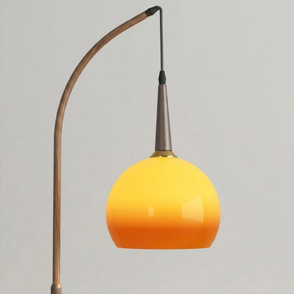 Marigold Floor Lamp with Shelves | Arc Stand – Stuberlighting