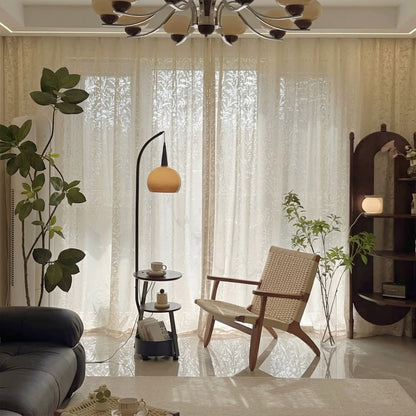 Marigold Floor Lamp with Shelves | Arc Stand – Stuberlighting