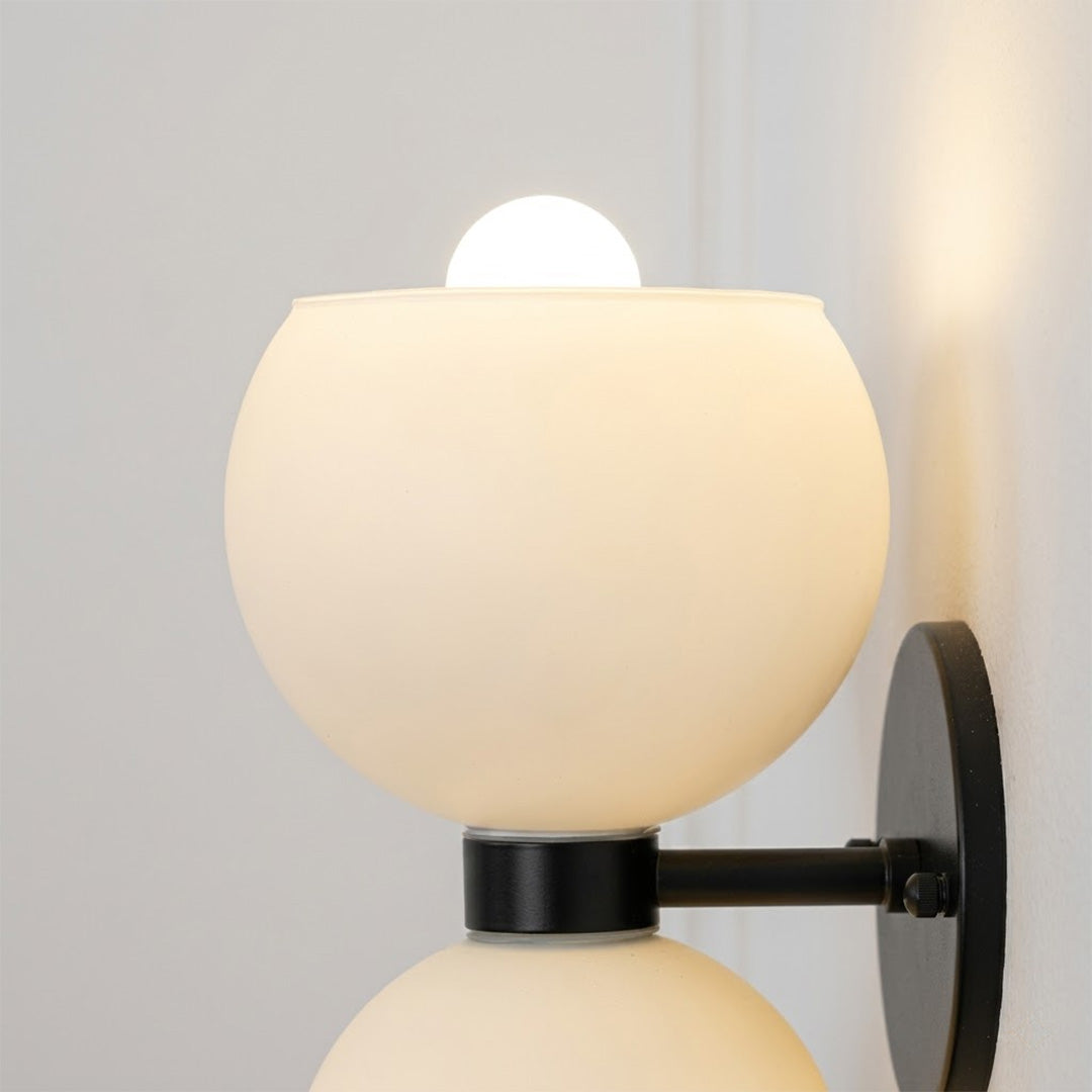 Mira wall sconces in a row along hallway warm even rhythm modern interior