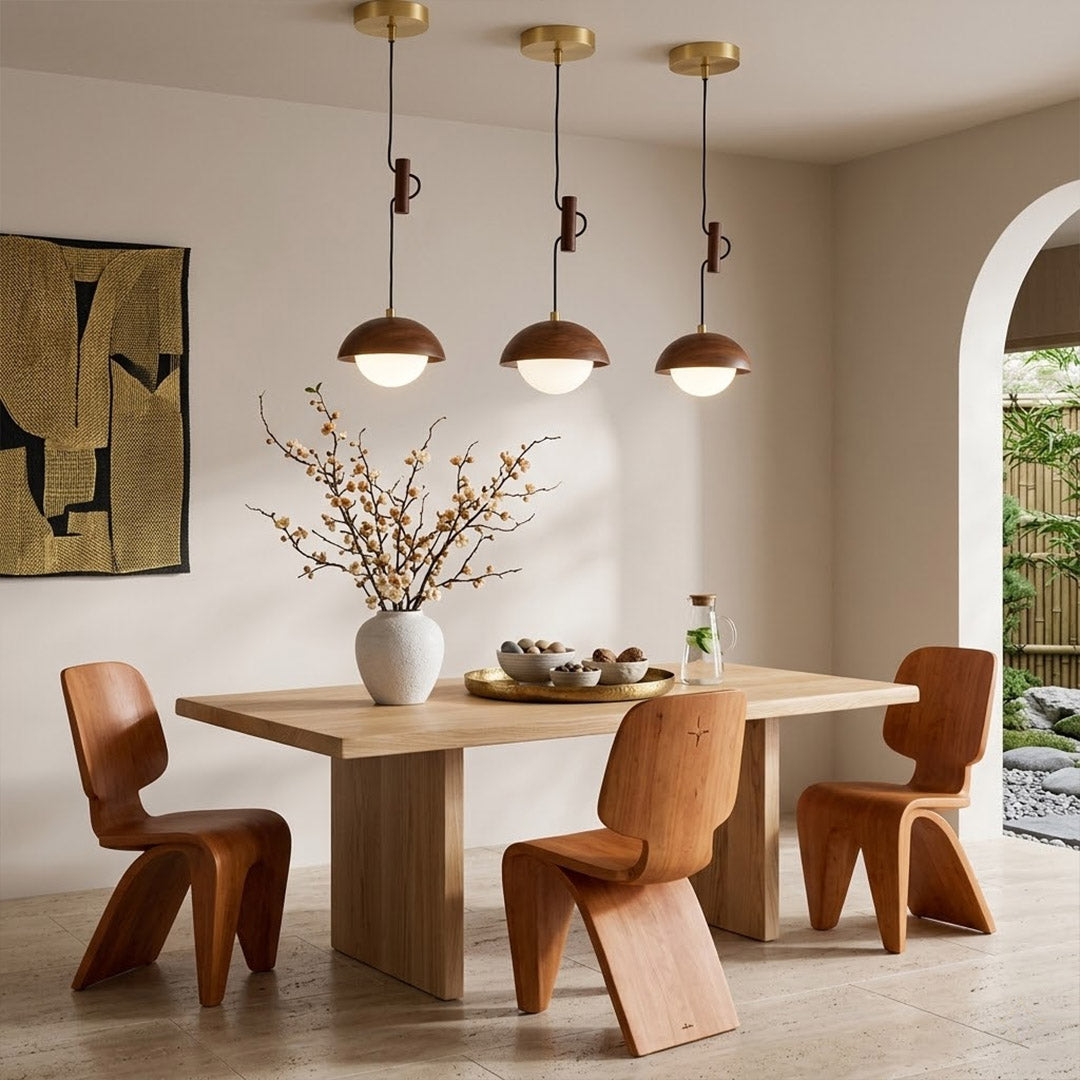 Mochi mini LED pendant light three color temperatures comparison 3000K warm 4000K neutral 6000K cool side by side
