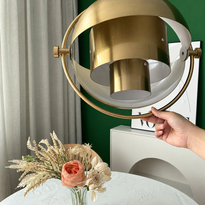 Small Emisfero hemisphere pendant light over a breakfast bar counter