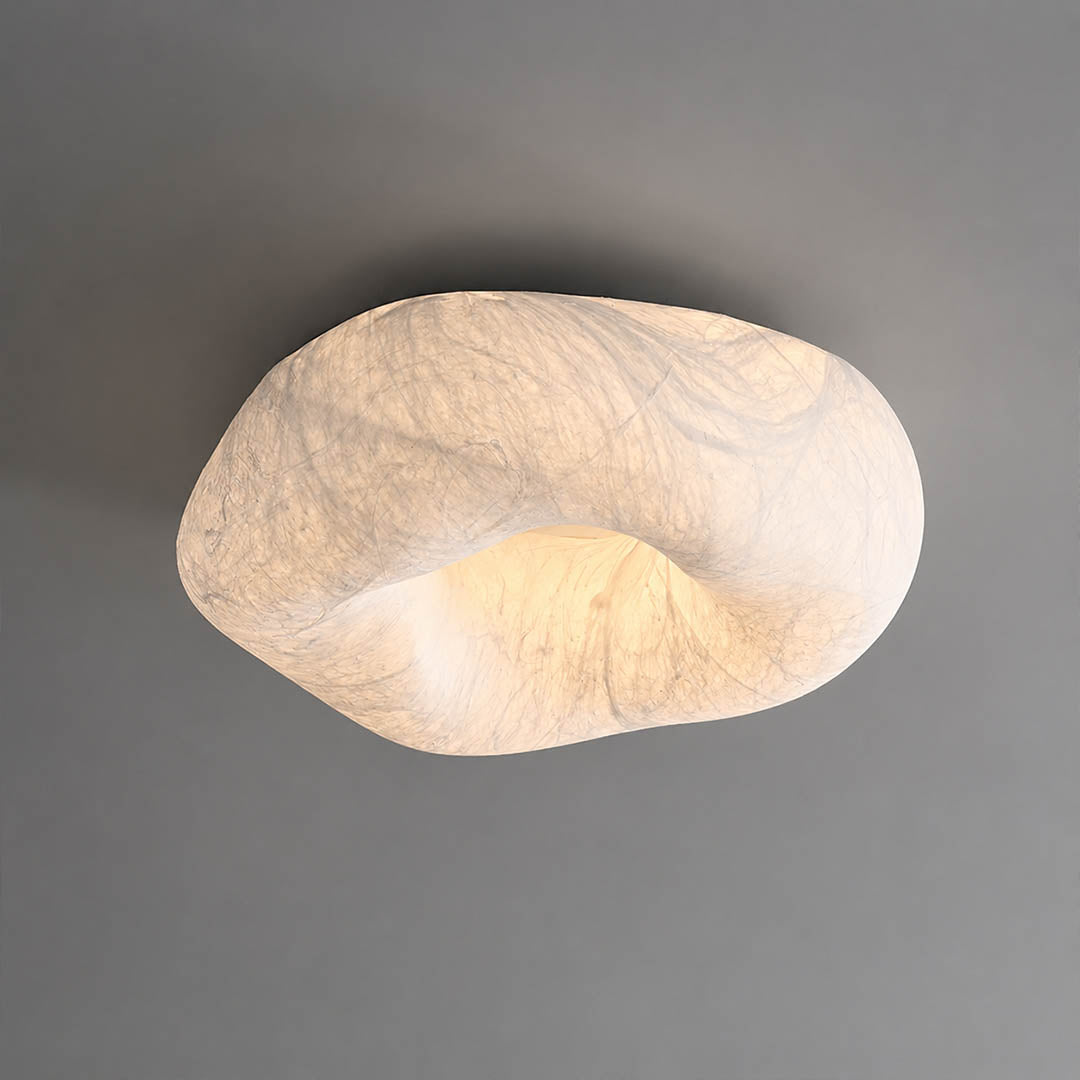 Nimbus triac dimming low 20 percent atmospheric silk cloud deep warm glow moody premium bedroom evening detail close up
