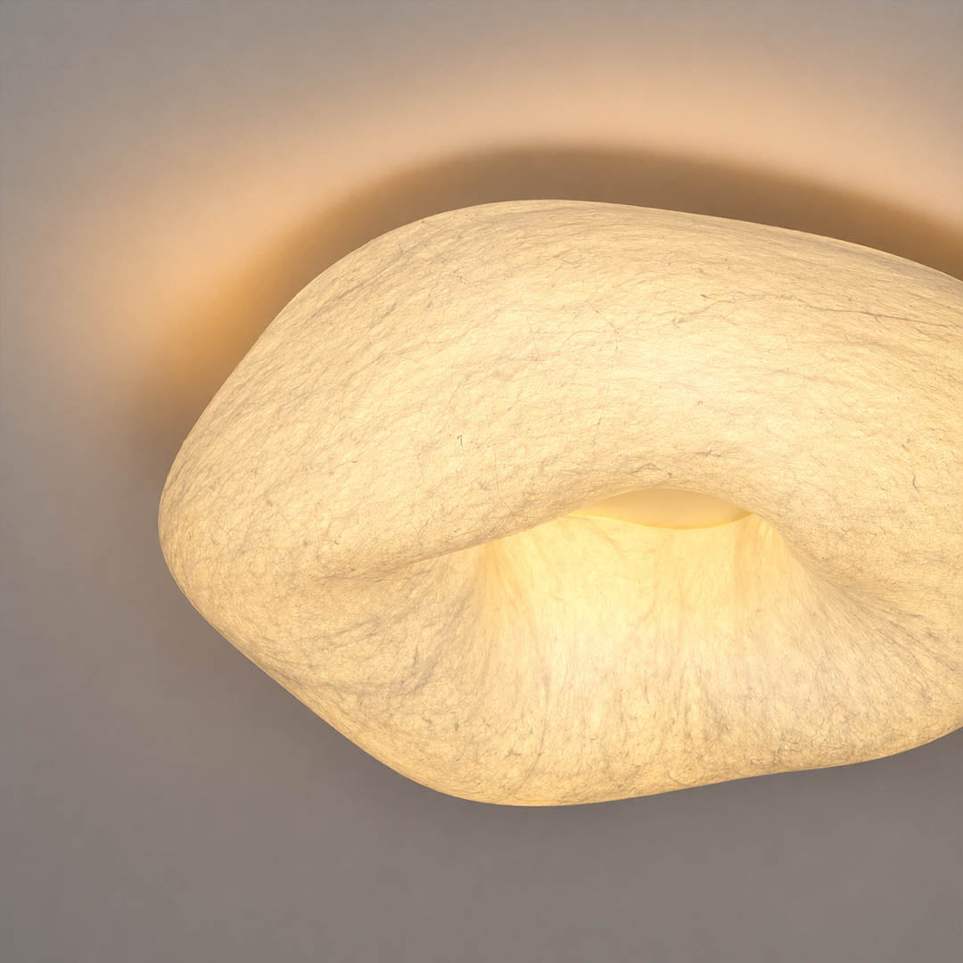 Nimbus warm 3000K glow halo silk cloud atmospheric bedroom evening ethereal soft ambient Japandi Zen serene detail close up meditation