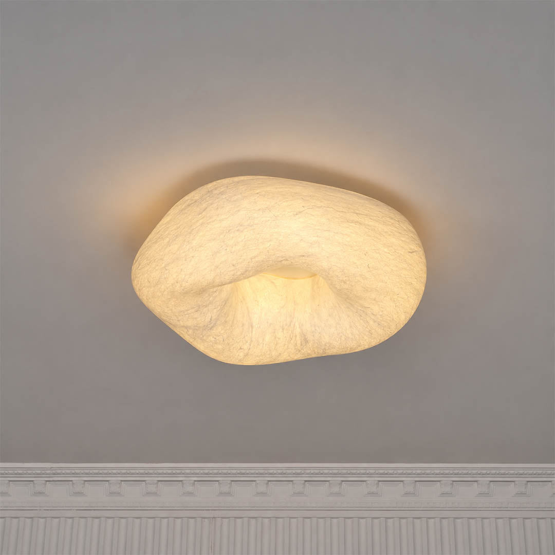 Nimbus triac dimming low 20 percent atmospheric silk cloud deep warm glow moody premium bedroom evening detail close up