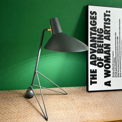 Nocta geometric metal table lamp matte metal finish surface texture detail close up modern industrial refined