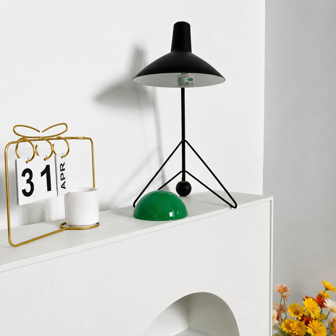Nocta geometric metal table lamp minimalist modern entryway console metal geometric sleek American home lifestyle interior styled