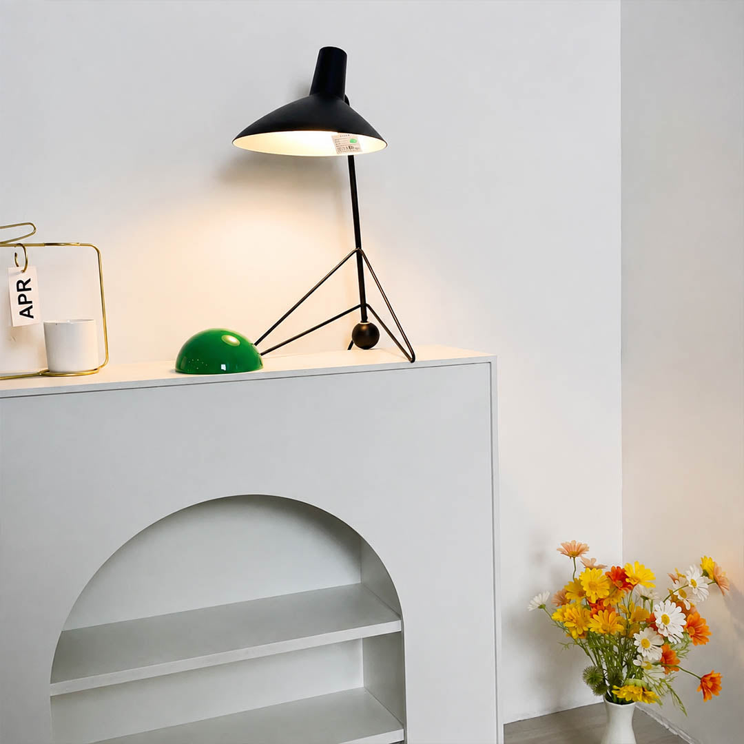 Nocta geometric metal table lamp minimalist modern entryway console metal geometric sleek American home lifestyle interior styled
