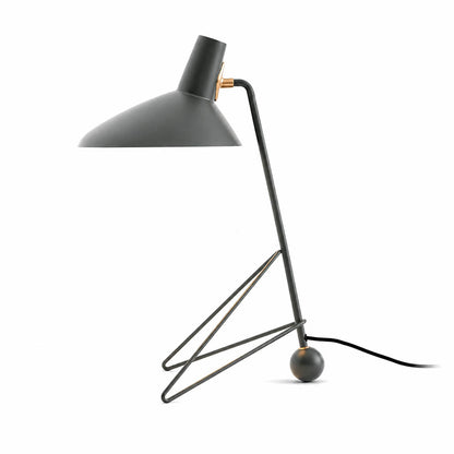 Nocta geometric metal table lamp green metal sculptural geometric base adjustable shade modern industrial white background front view