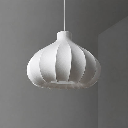Odalia XL 26.7 inch silk drum pendant boutique hotel lobby restaurant hospitality commercial modern minimalist statement warm ambient lifestyle interior