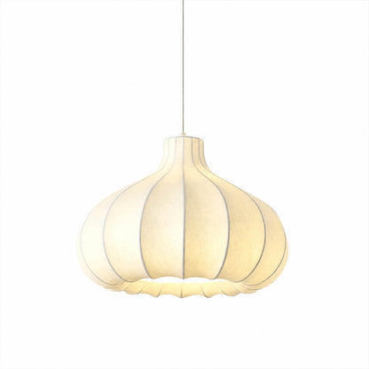 Odalia silk drum pendant light large 23.6 inch white handcrafted premium silk shade metal frame Japandi minimalist statement dining kitchen island white background