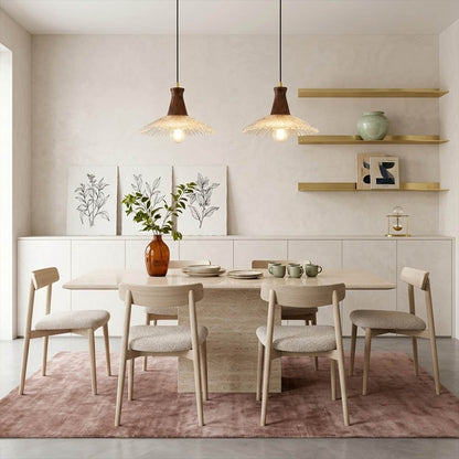 Olive pendant lights three cluster over kitchen bar counter glass wood modern farmhouse warm interior