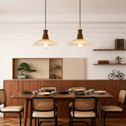 Olive pendant lights three cluster over kitchen bar counter glass wood modern farmhouse warm interior
