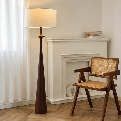 Orbelle floor lamp modern industrial apartment black matte clean lines statement American home lifestyle interior styled
