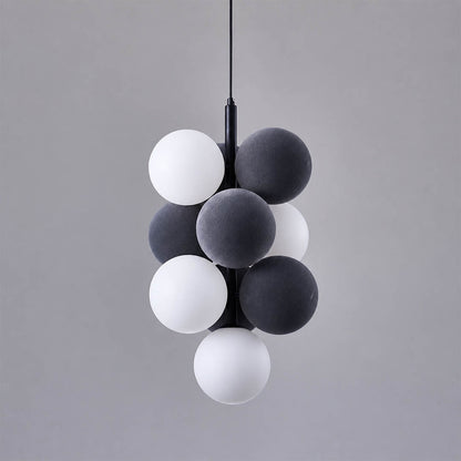 Palina vertical vs horizontal cluster arrangement comparison side by side balloon bubble PVC pendant orientation choice helper modern retro