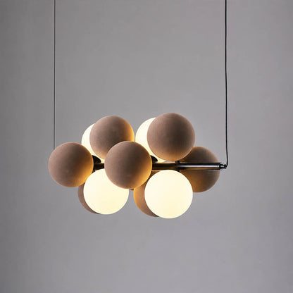 Palina vertical vs horizontal cluster arrangement comparison side by side balloon bubble PVC pendant orientation choice helper modern retro