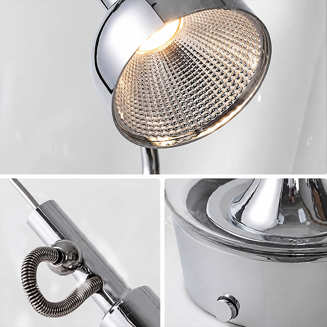Pebble bulb silhouette glass shape integrated LED craftsmanship detail close up modern minimalist Industrial
