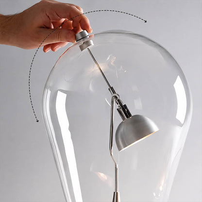 Pebble in-line on off switch cord 59 inch convenience detail close up modern table lamp