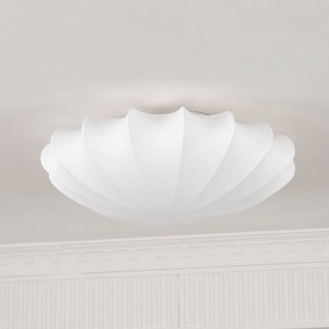 Perla 4 sizes 15.7 vs 19.7 vs 23.6 vs 31.4 inch diameter comparison side by side scale reference silk bubble cluster ceiling lamp Nelson tradition choice helper