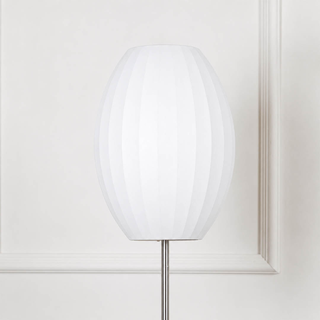 Perla polymer silk shade texture translucent soft warm handcrafted spray applied over steel wire detail close up premium craftsmanship