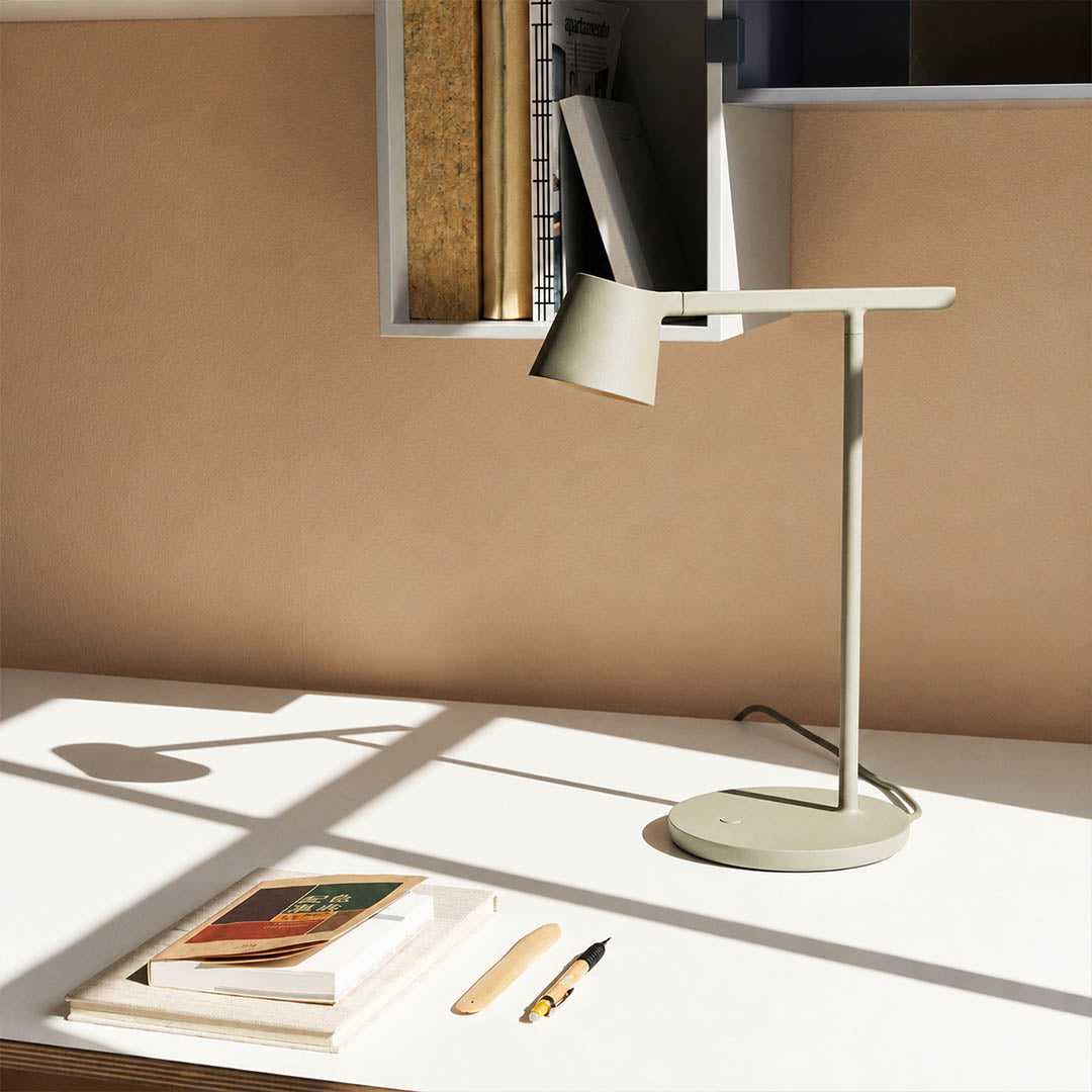 Perno table lamp black matte modern home office study desk workspace adjustable reading task Nordic Scandinavian minimalist focused productivity sophisticated lifestyle interior American home