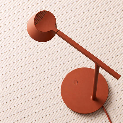 Perno table lamp matte finish aluminum body texture smooth painted rust resistant durable Nordic minimalist detail close up material quality