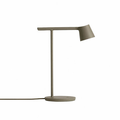 Perno table lamp olive green matte adjustable reading task 15.7 inch aluminum body acrylic opal diffuser rotatable head modern minimalist white background