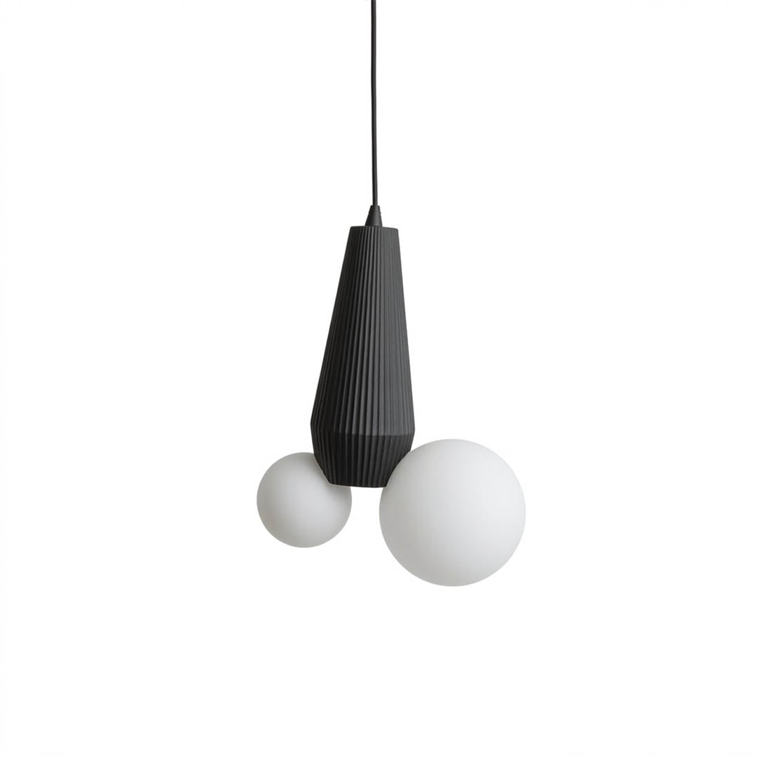 Pop mini pendant light colorful resin shade modern hanging lamp white background