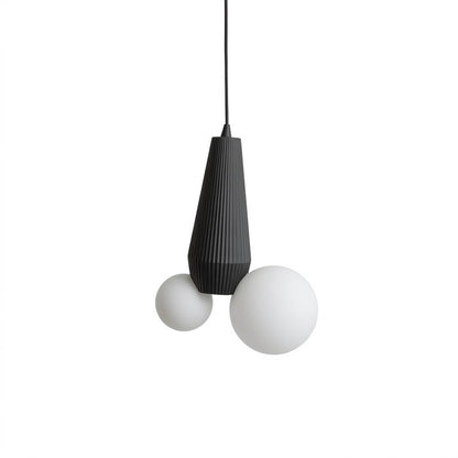 Pop mini pendant light colorful resin shade modern hanging lamp white background