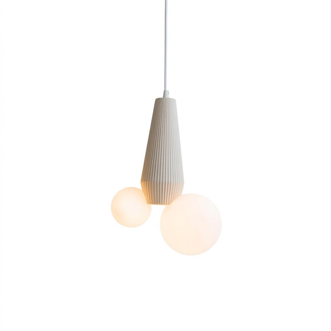 Pop mini pendant light colorful resin shade modern hanging lamp white background