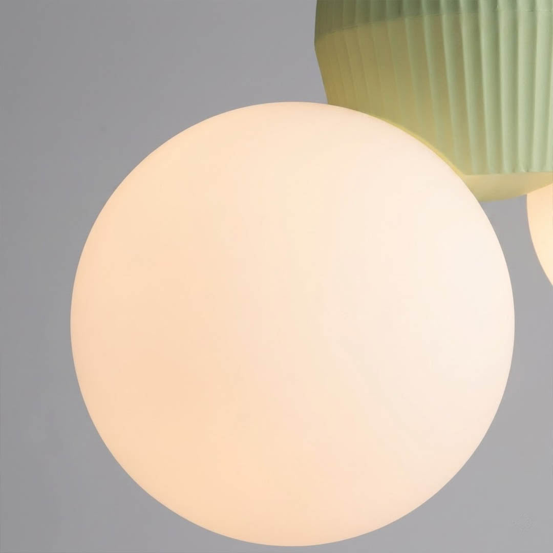 Pop colorful mini pendant light in kids room warm playful interior