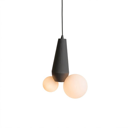 Pop mini pendant light colorful resin shade modern hanging lamp white background