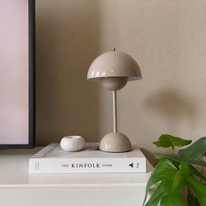 Poppy Yellow Signal Green VP9 cordless mushroom lamp desk creative workspace home office Y2K Mid Century designer lifestyle