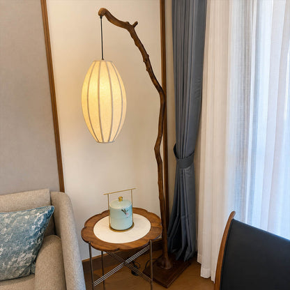 Ramo floor lamp black modern living room corner sofa side sculptural tree branch resin frame Japandi wabi-sabi organic warm ambient statement sophisticated American home lifestyle interior