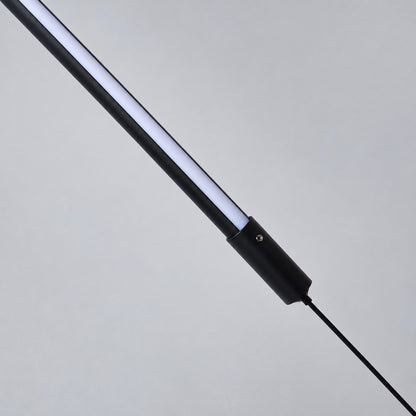 Close-up of the evenly lit PMMA diffuser on the slim Riga LED tube