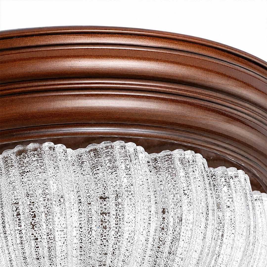 Rivella ceiling light slim low profile flush mount side view close ceiling depth detail